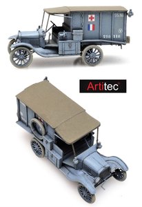 ARTITEC | T-FORD AMBULANCE ARMEE DE TERE WWI (READY MADE) | 1:87 