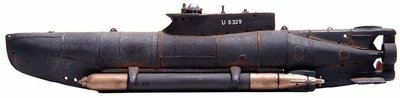 ARTITEC | U-BOOT "SEEHUND" MINI ONDERZEEBOOT + TORPEDOS (READY-MADE) | 1:87