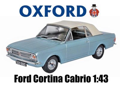 OXFORD DIECAST | FORD CORTINA MKII CONVERTIBLE (GESLOTEN) 1966 | 1:43