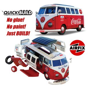 AIRFIX | VOLKSWAGEN T1 CAMPER 'COCA-COLA' | QUICKBUILD