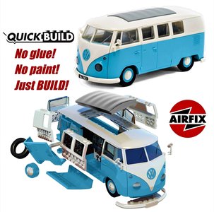 AIRFIX | VOLKSWAGEN T1 CAMPER 'BLAUW' | QUICKBUILD