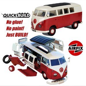 AIRFIX | VOLKSWAGEN T1 CAMPER 'ROOD' | QUICKBUILD