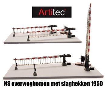 ARTITEC | NS OVERWEGBOMEN MET SLAGHEKKEN 1950 (BOUW-KIT) | 1:87 