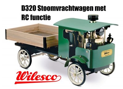 WILESCO | STOOMVRACHTWAGEN MET RC FUNCTIE | D320