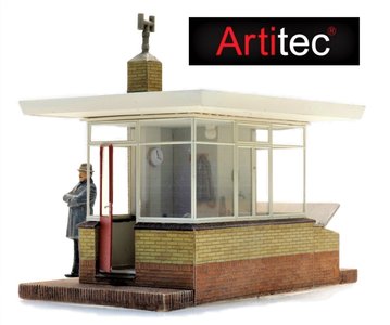 ARTITEC | WACHTPOST W32 BIJ OVERWEG  MET INTERIEUR  (BOUWKIT) | 1:87