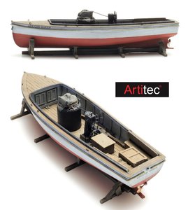 ARTITEC | AFRICAN QUEEN STOOMSLOEP 105MM ALS LADING UITVOERING  (READY-MADE) | 1:87