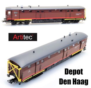 ARTITEC | NS ONGEVALLENWAGEN 157106 BRUIN DEPOT DEN HAAG III | 1:87