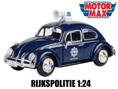 MOTORMAX | VW VOLKSWAGEN KEVER 'RIJKSPOLITIE NEDERLAND' 1966 | 1:24