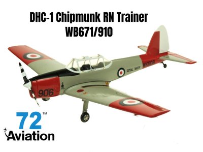 AVIATION 72 | DE HAVILLAND DHC-1 CHIPMUNK ROYAL NAVY TRAINER WB671/910 | 1:72