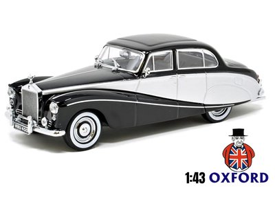 OXFORD DIECAST | ROLLS ROYCE SILVER CLOUD HOOPER EMPRESS (BLACK/SILVER) 1955 | 1:43