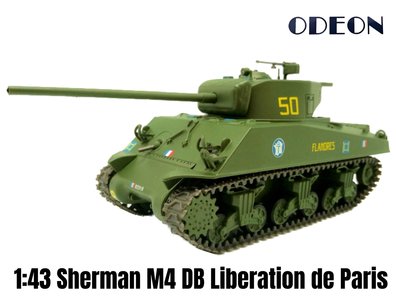 ODEON | M4 SHERMAN 2EME DIVISION BLINDEE - LIBERATION DE PARIS | 1:43