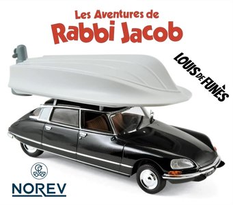 NOREV | CITROEN DS 21 PALLAS 1972 WITH BOAT 'LOUIS DE FUNES RABBI JACOB' | 1:43