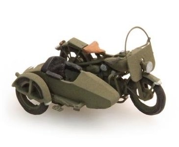 ARTITEC - U.S. Liberator with sidecar kant en klaar model - 1:87 