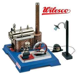 WILESCO | D105 STOOMMACHINE ELECTRISCH LICHT MET DYNAMO EN LANTAARNPAAL | D105