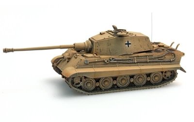 ARTITEC - Tiger II Henschel Zimmerit geel kant en klaar model - 1:87 