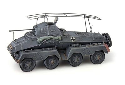 ARTITEC - Sd.Kfz 232 8-Rad Funkwagen grijs kant en klaar model - 1:87 