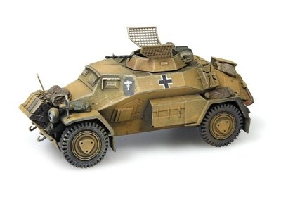 ARTITEC - Sd.Kfz 221 4-rad MG34 Afrikakorps kant en klaar model - 1:87 