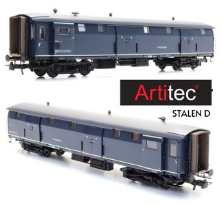 ARTITEC | NS 51 84 95-40 012-0 BLAUW GRIJS DAK HEIMATBAHNHOF HAMBURG ALTONA STALEN D IV | 1:87