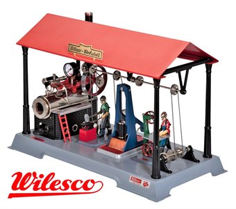WILESCO | D145 STEAM ENGINE FACTORY WITH FIGURES | D145