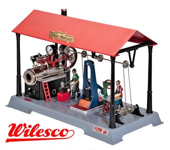 WILESCO | D145 STOOMMACHINEFABRIEK MET BEWEGENDE FIGUREN | D145