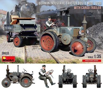 MINIART | LANZ BULLDOG D8511 GERMAN INDUSTRIAL TRACTOR MOD. 1936 + CARGO TRAILER | 1:35