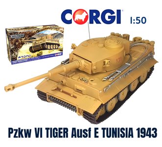 CORGI | PZKW VI TIGER (131) AUSF E TUNISIA 1943 LIM.ED. | 1:50