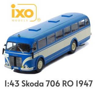 IXO | SKODA 706 RO (BLUE/CREME) 1947 | 1:43
