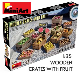 MINIART | WOODEN CRATES WITH FRUIT (DIORAMA & ACCESSOIRES SERIES) | 1:35
