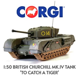 CORGI | BRITISH CHURCHILL MK.IV TANK TUNESIA 1943 LIM.ED. | 1:50