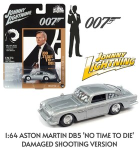 JOHNNY LIGHTNING | JAMES BOND ASTON MARTIN DB5  'NO TIME TO DIE' (DAMAGED VERSION) LIM.ED. | 1:64