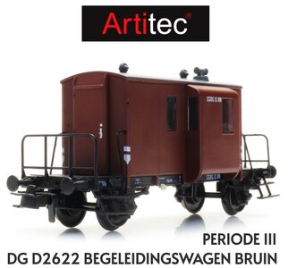 ARTITEC | DG D2622 NS BEGELEIDINGSWAGEN BRUIN PERIODE III | 1:87