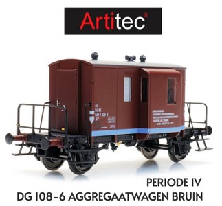 ARTITEC | DG 108-6 NS AGGREGAATWAGEN BRUIN PERIODE IV | 1:87