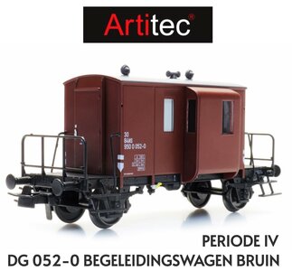 ARTITEC | DG 052-0 NS BEGELEIDINGSWAGEN BRUIN PERIODE IV | 1:87