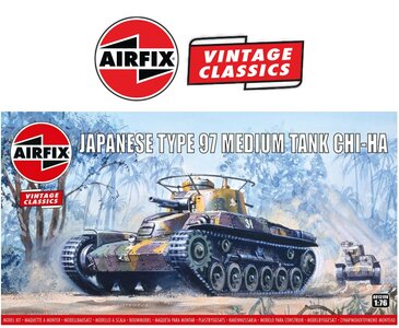 AIRFIX VINTAGE CLASSICS | JAPANESE TYPE 97 MEDIUM TANK CHI-HA WWII | 1:76