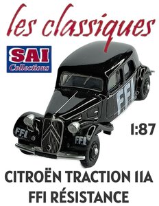 SAI | CITROEN TRACTION 11A FFI WWII (LES CLASSIQUES) | 1:87