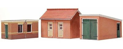 ARTITEC - TWEE SCHUREN EN GARAGE (BOUWKIT) - 1:87