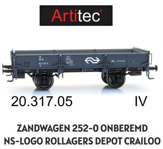 ARTITEC | ZANDWAGEN 252-0 ONBEREMD NS-LOGO ROLLAGERS DEPOT CRAILOO IV | 1:87