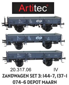 ARTITEC | ZANDWAGEN SET 3: 144-7, 137-1, 074-6 DEPOT MAARN IV | 1:87