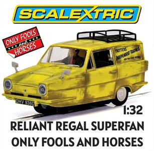 SCALEXTRIC | RELIANT REGAL SUPERVAN 'ONLY FOOLS AND HORSES' (SLOTCAR) | 1:32