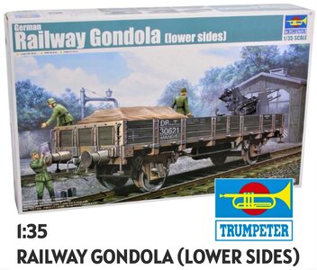 TRUMPETER | GERMAN RAILWAY GONDOLA (LOWER SIDES) | 1:35