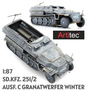 ARTITEC | SD.KFZ. 251/1 AUSF. C GRANATWERFER WINTER (READY-MADE) | 1:87