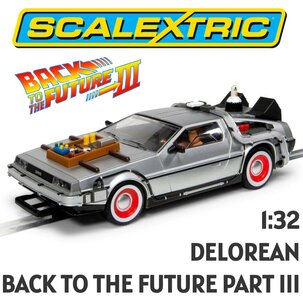 SCALEXTRIC | DELOREAN 'BACK TO THE FUTURE III'  TIME MACHINE (SLOTCAR) | 1:32