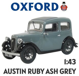 OXFORD DIECAST | AUSTIN RUBY ASH GREY | 1:43