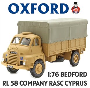 OXFORD DIECAST | BEDFORD RL 58 COMPANY RASC CYPRUS | 1:76