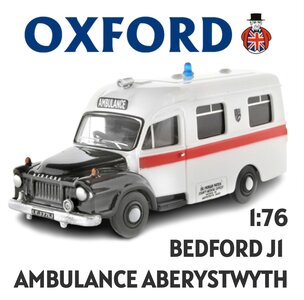 OXFORD DIECAST | BEDFORD J1 AMBULANCE ABERYSTWYTH | 1:76