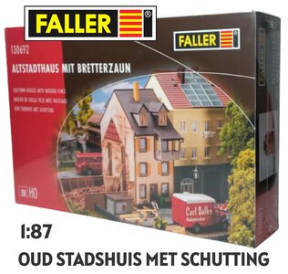 FALLER | OLD TOWN HOUSE WITH WITH FENCE (DEMOLISHED BUILDING) H0 | 1:87