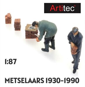 ARTITEC | METSELAARS 1930-1990 MET BAKSTENEN (READY-MADE) | 1:87