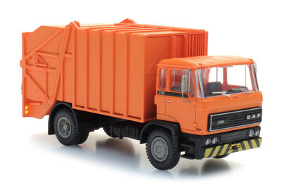 ARTITEC | DAF KANTELCABINE 1982 VUILNISWAGEN ORANJE | 1:87