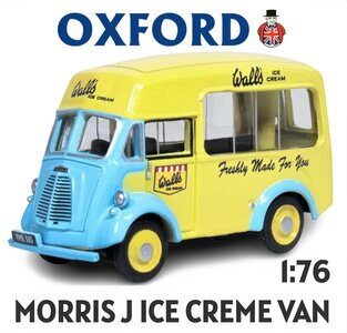 OXFORD | MORRIS J ICE CREAM VAN 'WALLS ICE CREAM' | 1:76