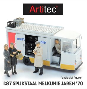 ARTITEC | SPIJKSTAAL MELKUNIE JAREN '70 (READY-MADE) | 1:87